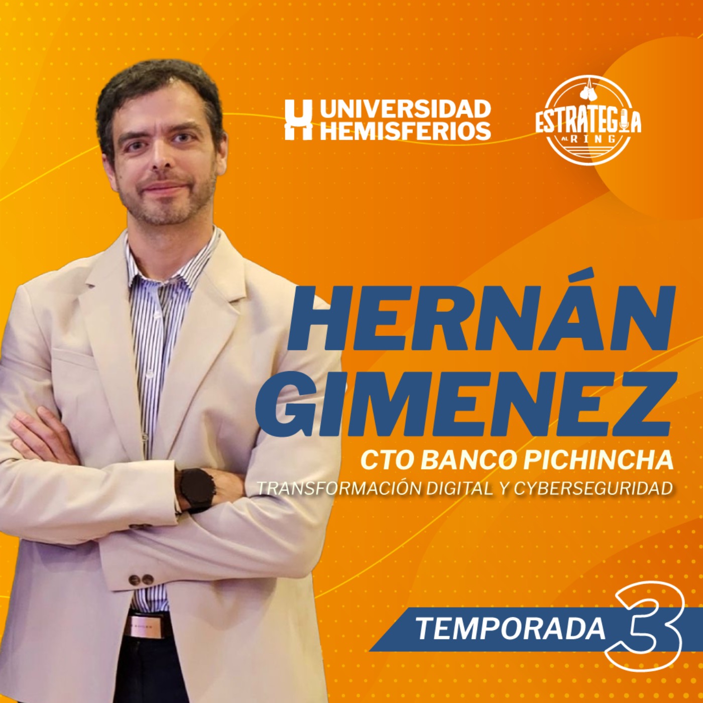 cover art for Transformación digital y cyberseguridad con Hernán Gimenez CTO Banco Pichincha