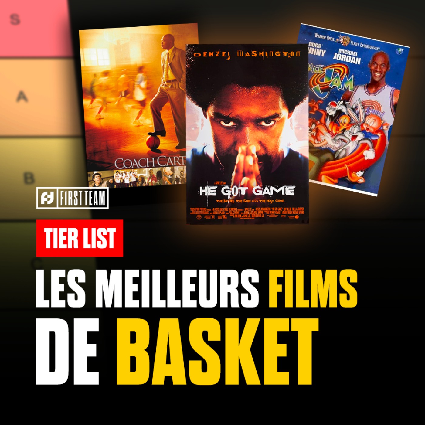 HE GOT GAME, COACH CARTER, SPACE JAM : QUEL EST LE MEILLEUR FILM DE BASKET ? TIER LIST