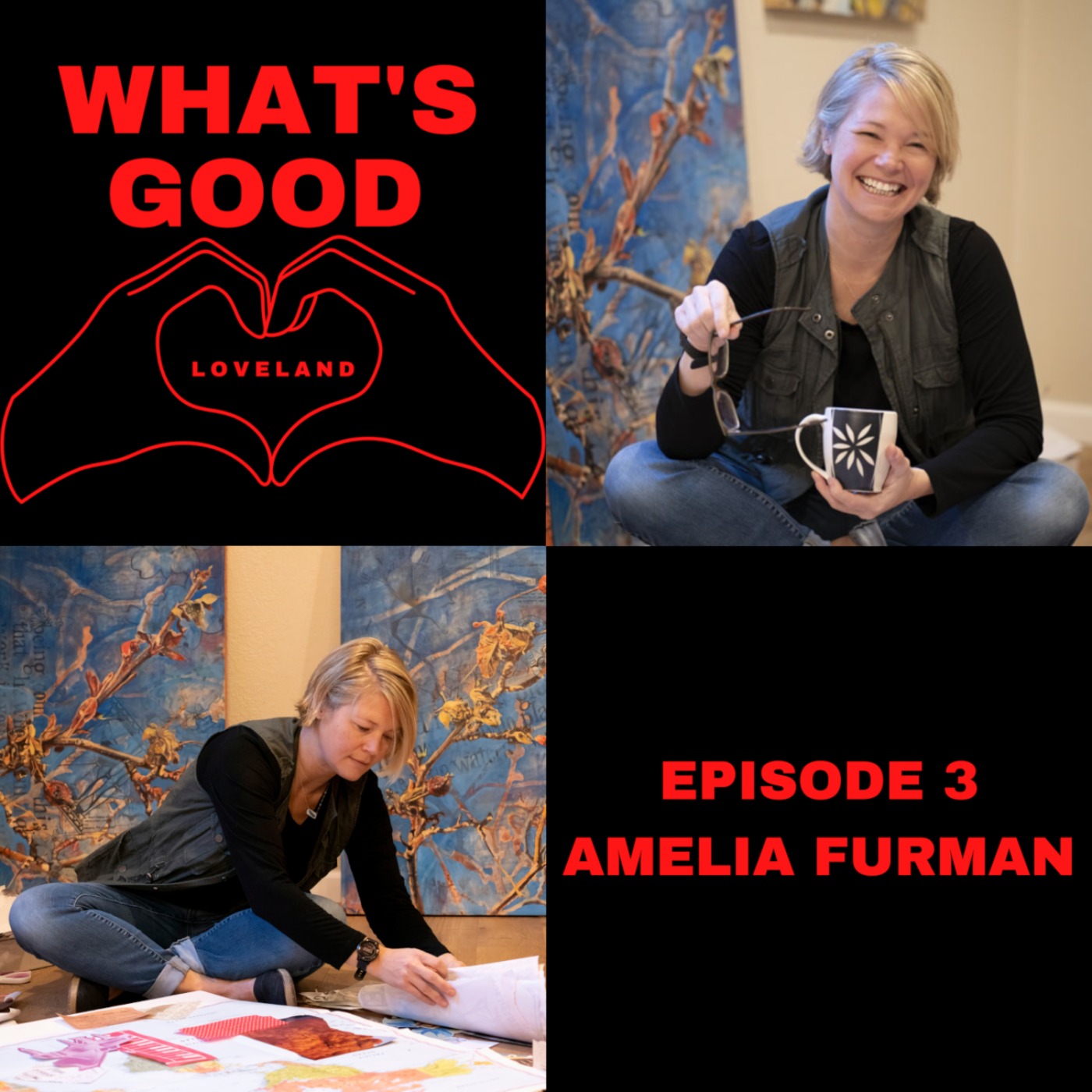 cover art for Episode 3: Amelia Furman on Mixed Media Art & the Business of Art