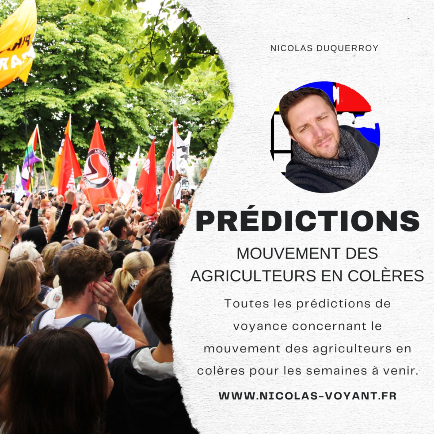 cover art for Voyance, vers un blocage de la France par le mouvement des Agriculteurs en colères