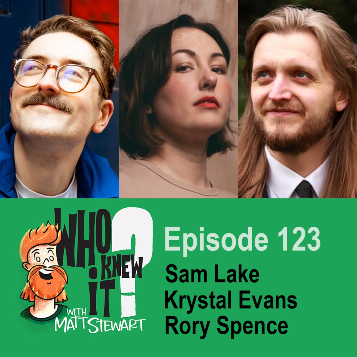 123 - Sam Lake, Krystal Evans and Rory Spence