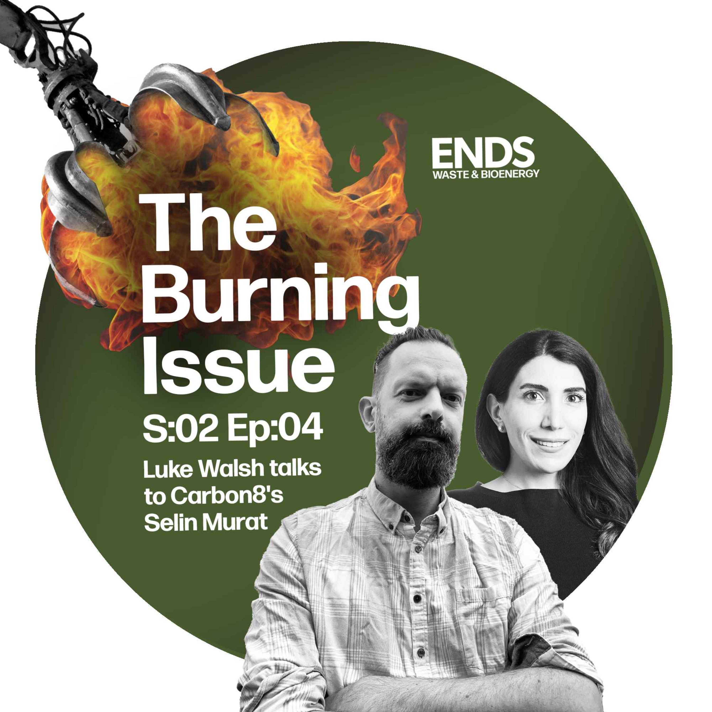 cover art for Carbon8’s Selin Murat on UK EfWs currently emitting 11Mt/yr of CO2, leading on CCUS, and potential new deals
