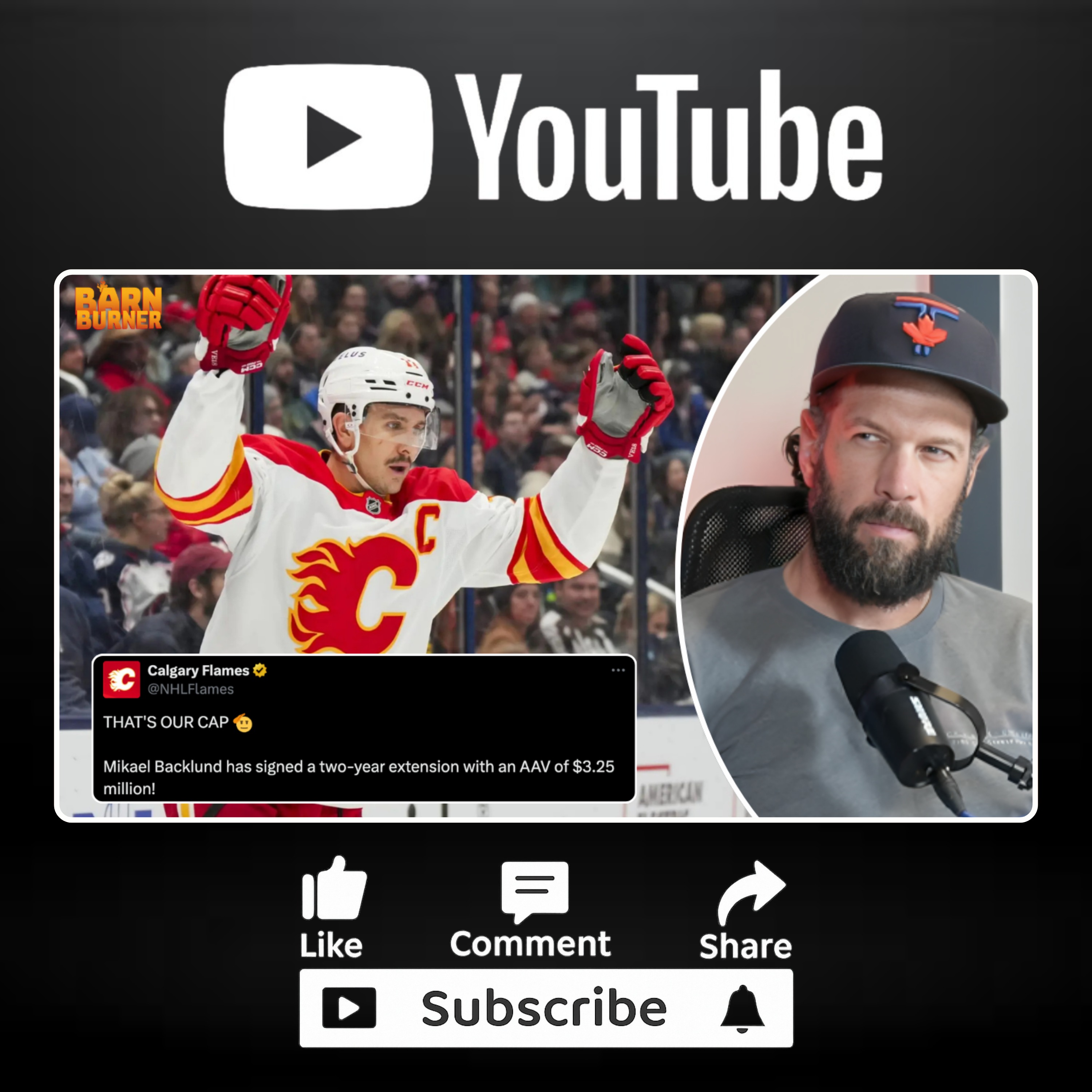 Flames Sign Captain Mikael Backlund To Two-Year Extension ($3.25 million AAV) | Instant Reaction