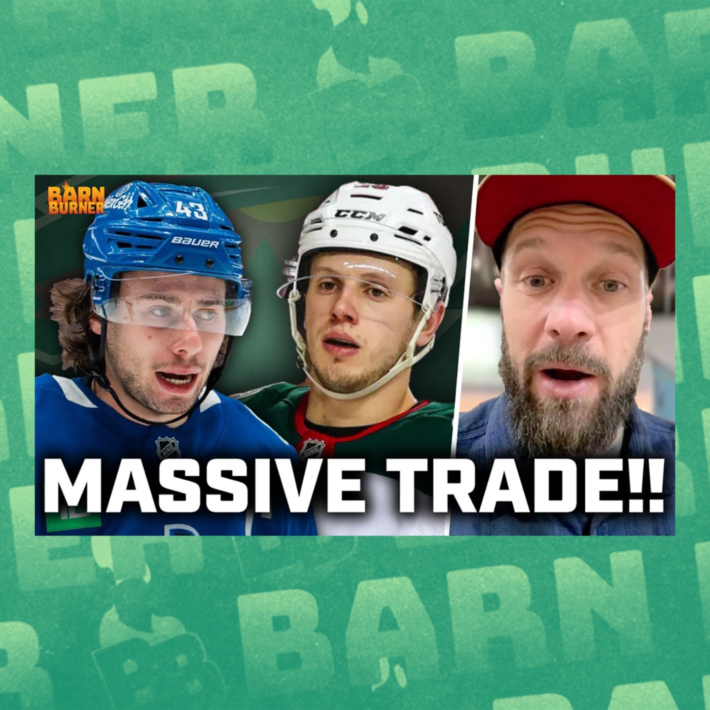 QUINN HUGHES TRADED 🚨 Pinder Reacts To A MASSIVE NHL Blockbuster | BB Clips
