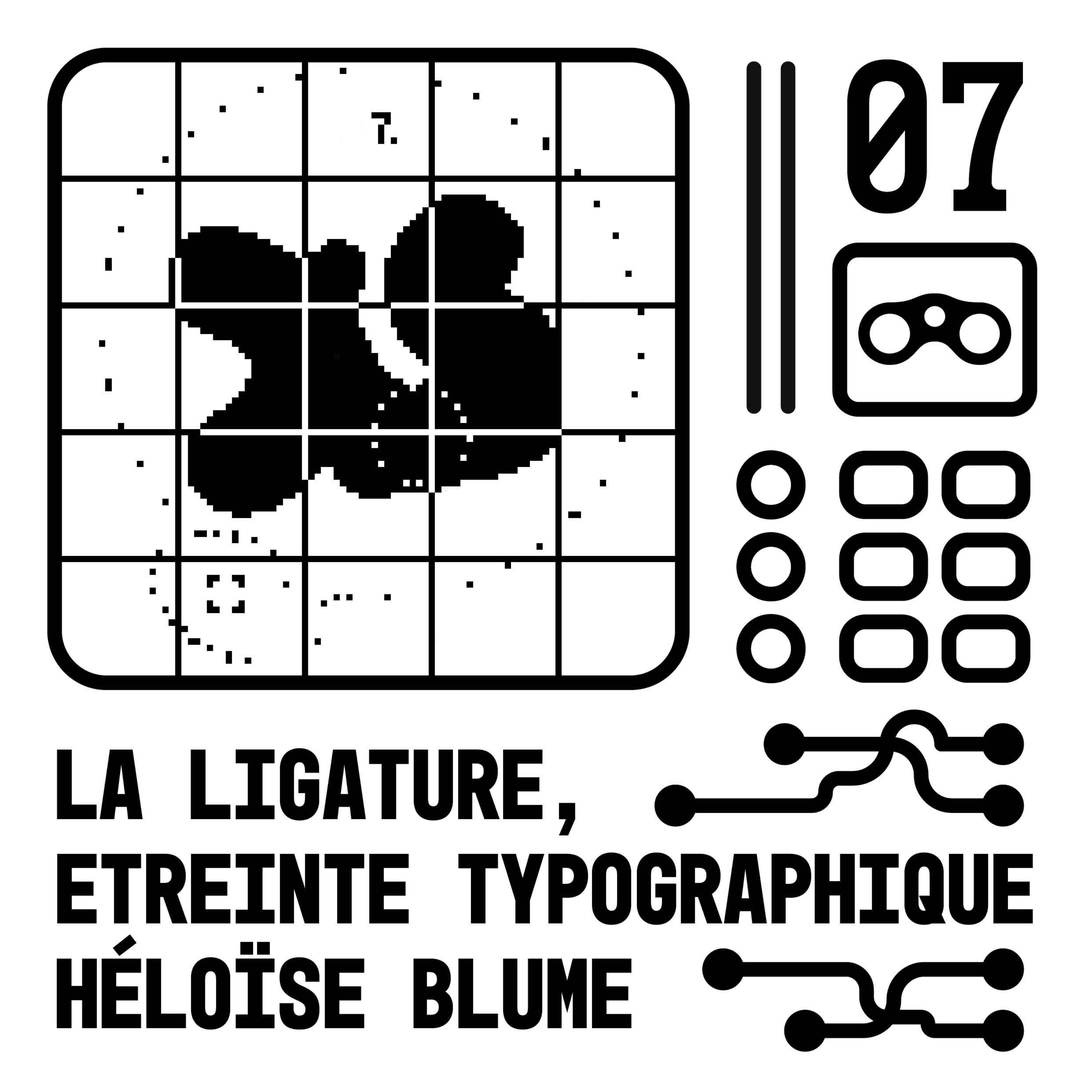 cover art for La ligature, étreinte typographique - Héloïse Blume