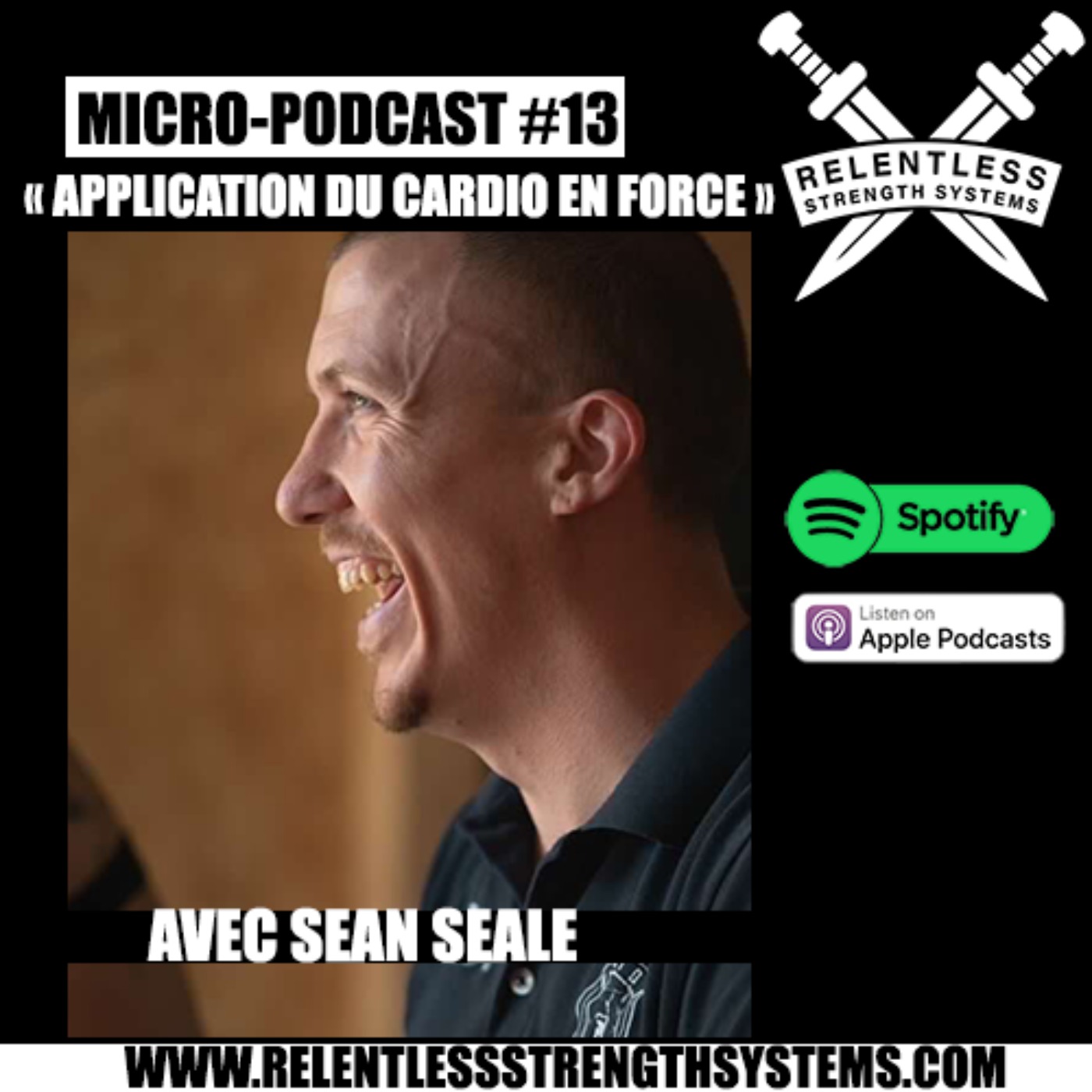 #13 L'application du cardio en Force,  Avec Sean Sale (Upside Strength) episode artwork