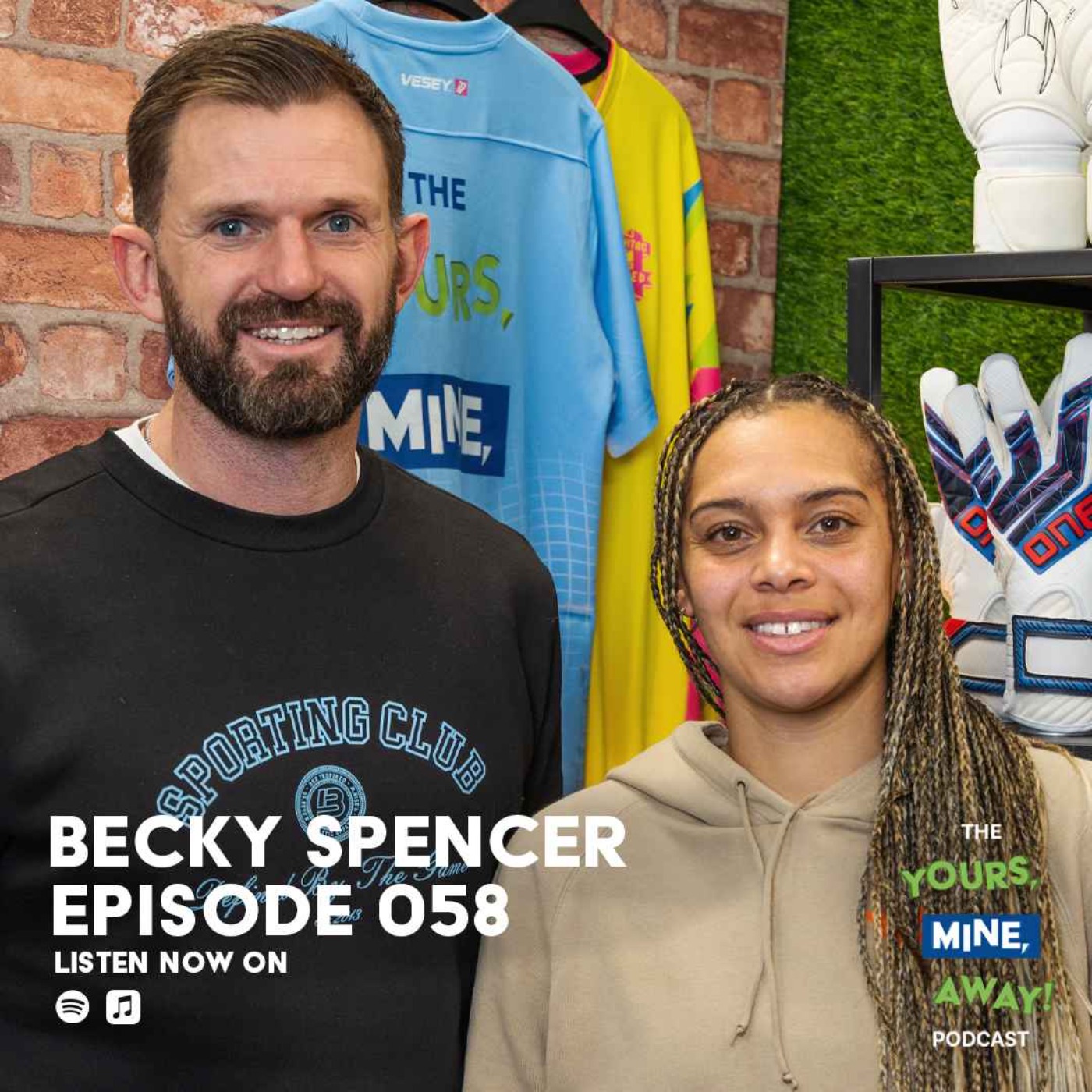 cover art for 058: Becky Spencer - Tottenham & Jamaica GK!