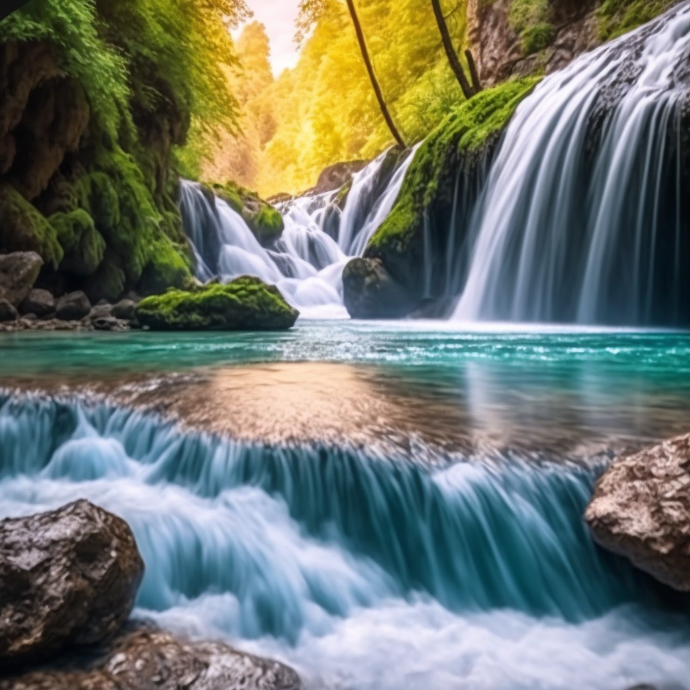 8 Hours of Relaxing Waterfall Sounds for Total Serenity