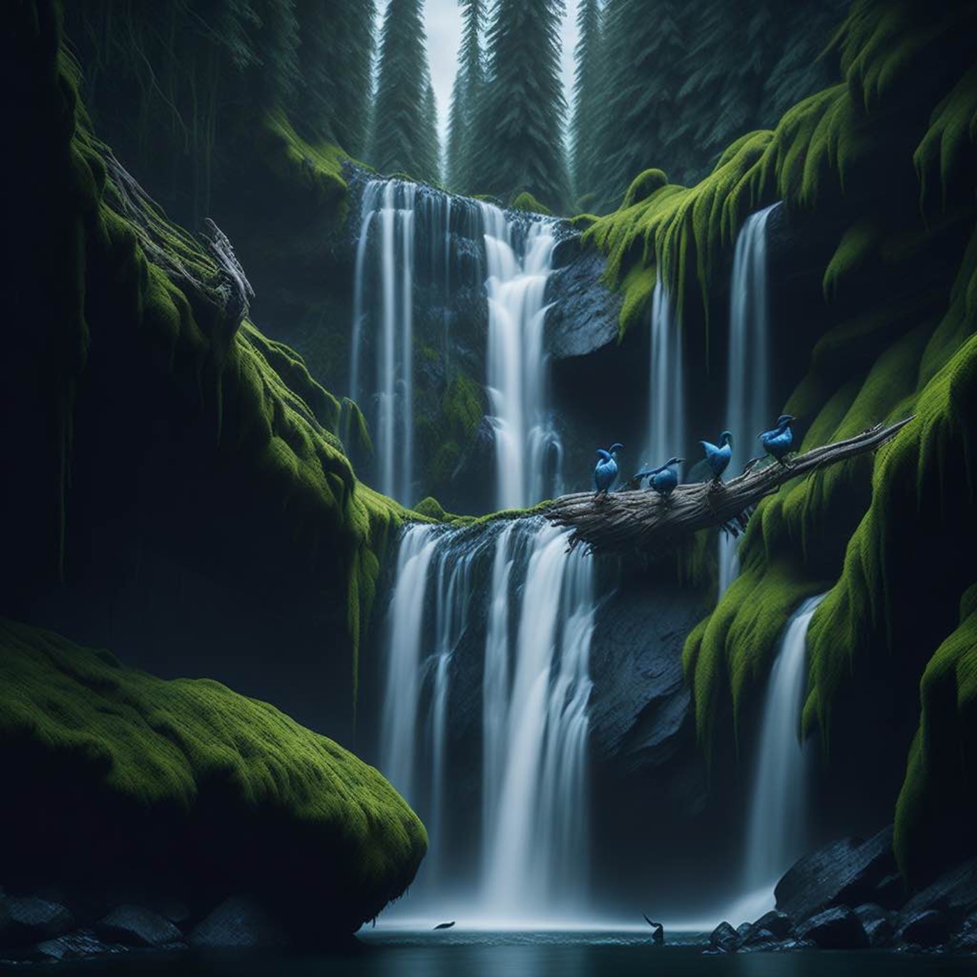 Forest Oasis: 8 Hours of Relaxing Waterfall and Bird Sounds