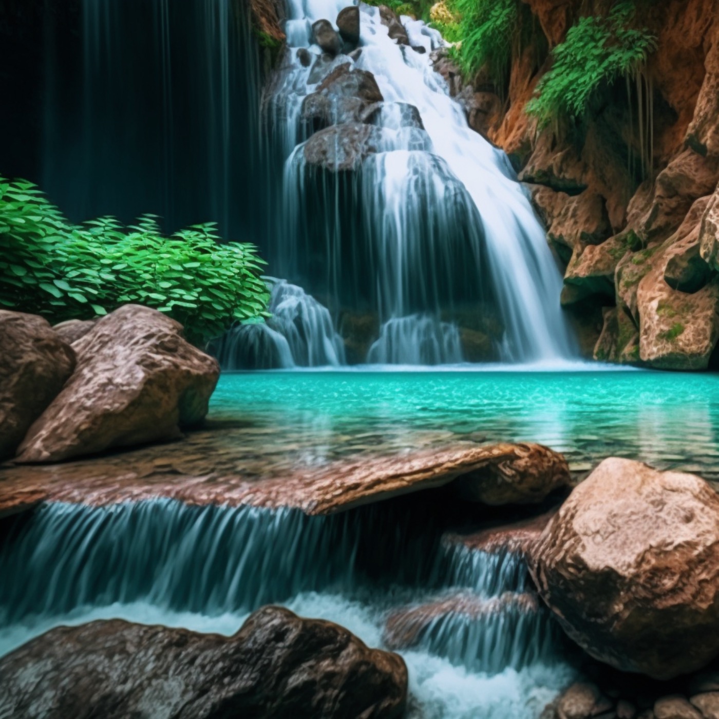 River Running Into Lake - 8 hours for Sleep, Meditation, & Relaxation