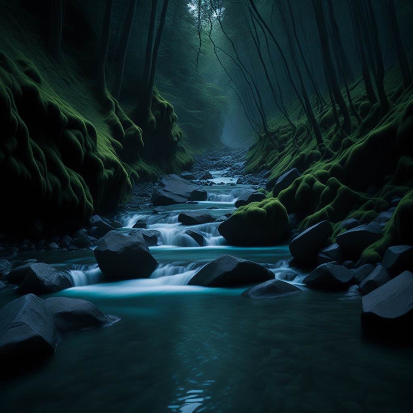 Flowing Serenity  8 Hours of River Stream Water Ambience for Deep Relaxation and Sleep