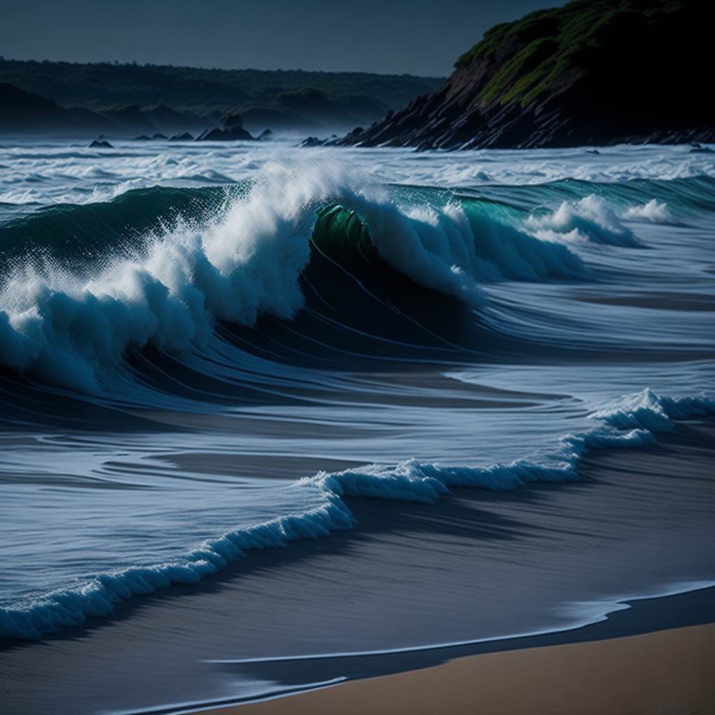 Sandy Beach Serenity  4 Hours of Relaxing Ocean Waves Sounds