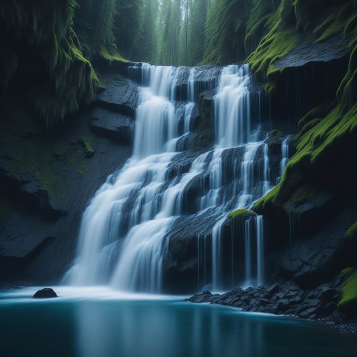 Relaxing Waterfall Sounds for Sleep  Fall Asleep & Stay Sleeping with Water White Noise  8Hours