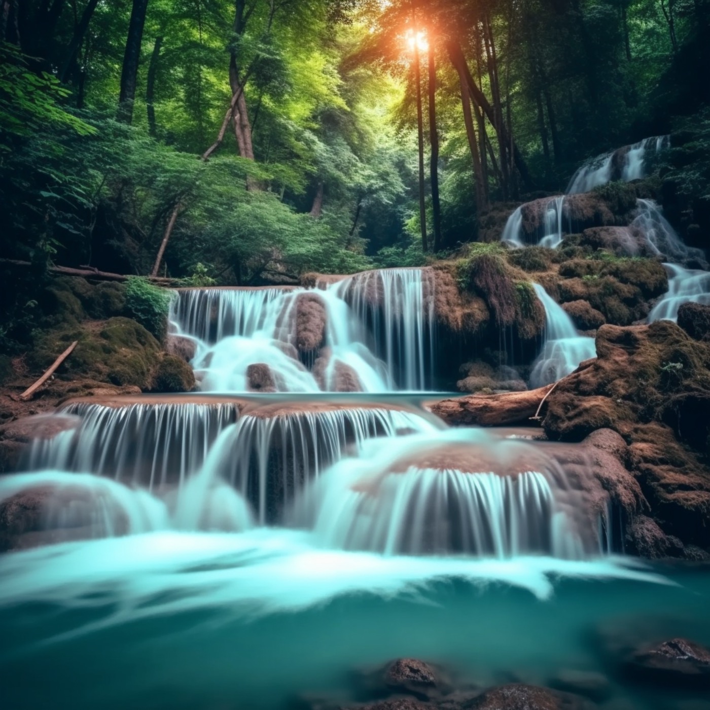 Relaxing Waterfall Sounds for Sleep  Fall Asleep & Stay Sleeping with Water White Noise 8Hours