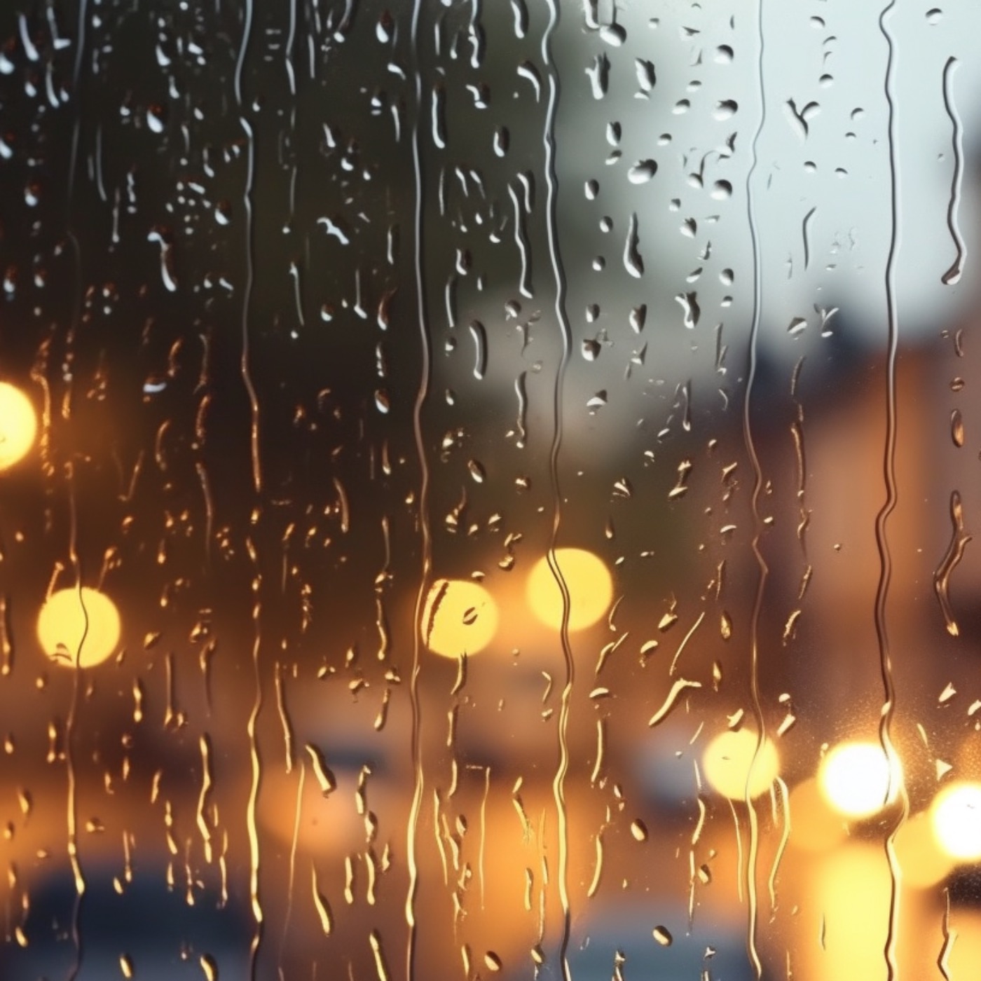 Rain Sound On Window with Thunder SoundsㅣHeavy Rain for Sleep, Study and Relaxation, Meditation