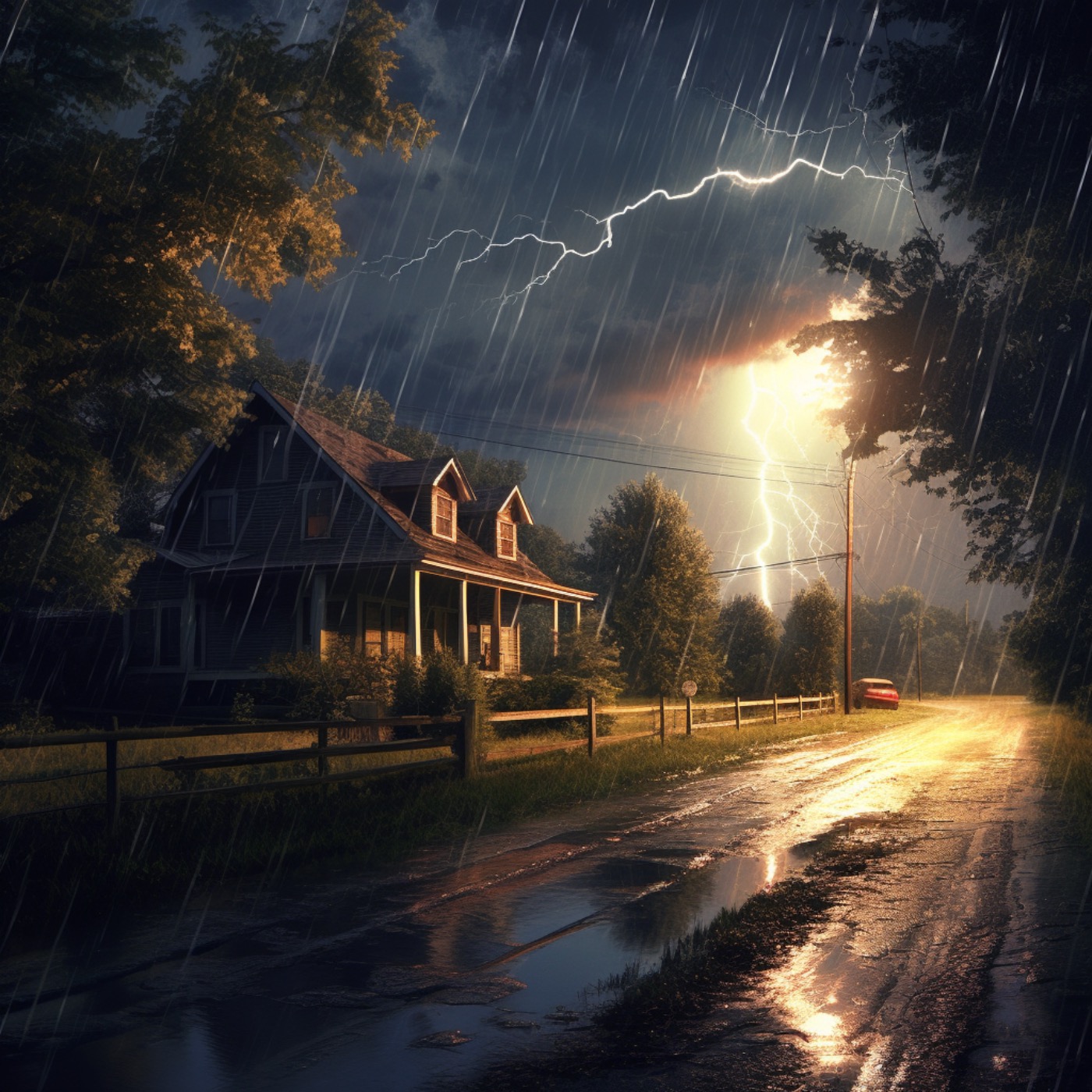 Fall Asleep to the Sound of Thunderstorm Rain