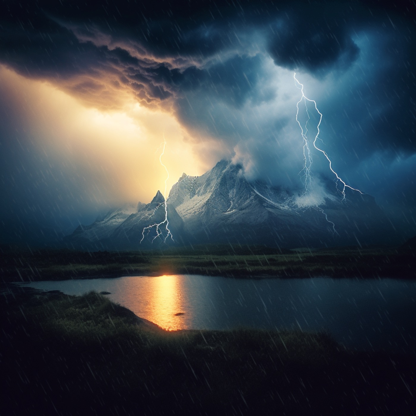 Nature's Thunderous Symphony Thunder and Rain Sounds for Serene Ambiance