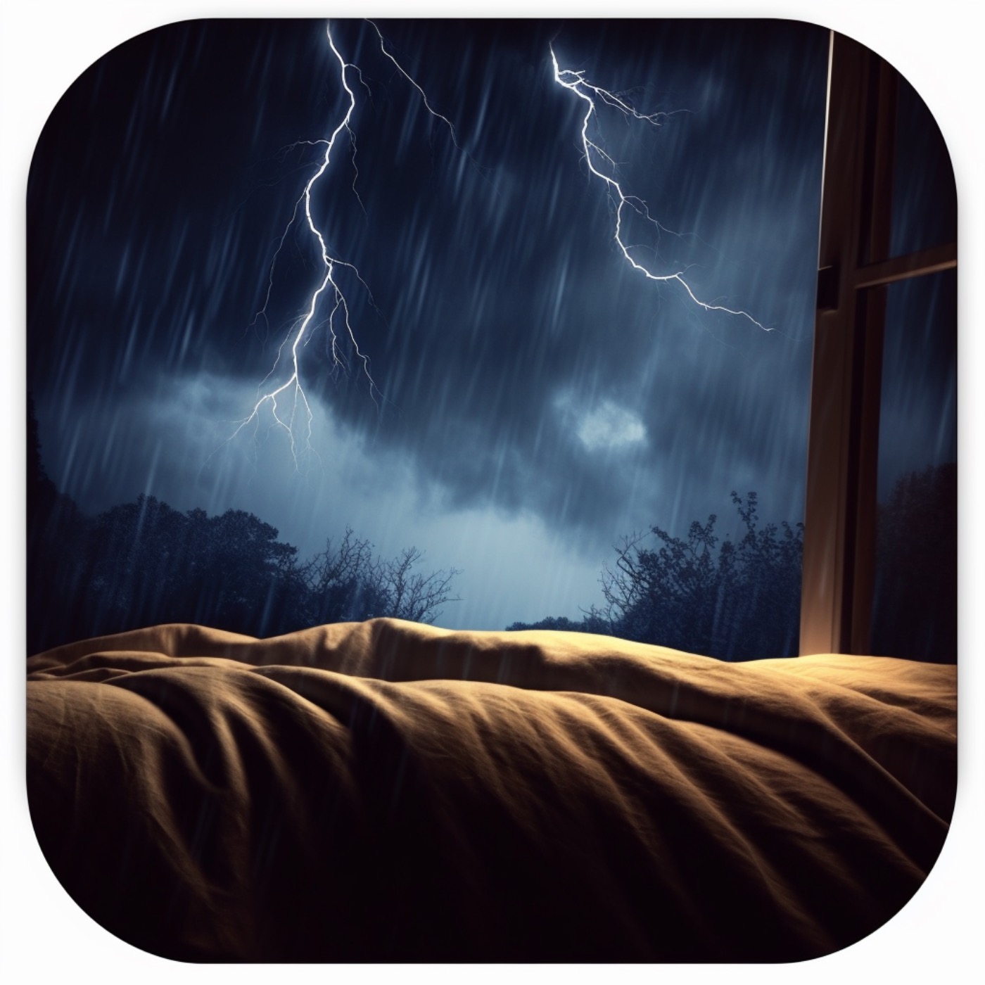 Experience Deep Sleep with Calming Thunder and Rain Sounds