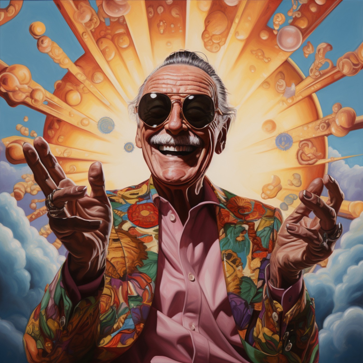 cover art for Episode 219: Stan Lee, Godfather of the Marvel Universe