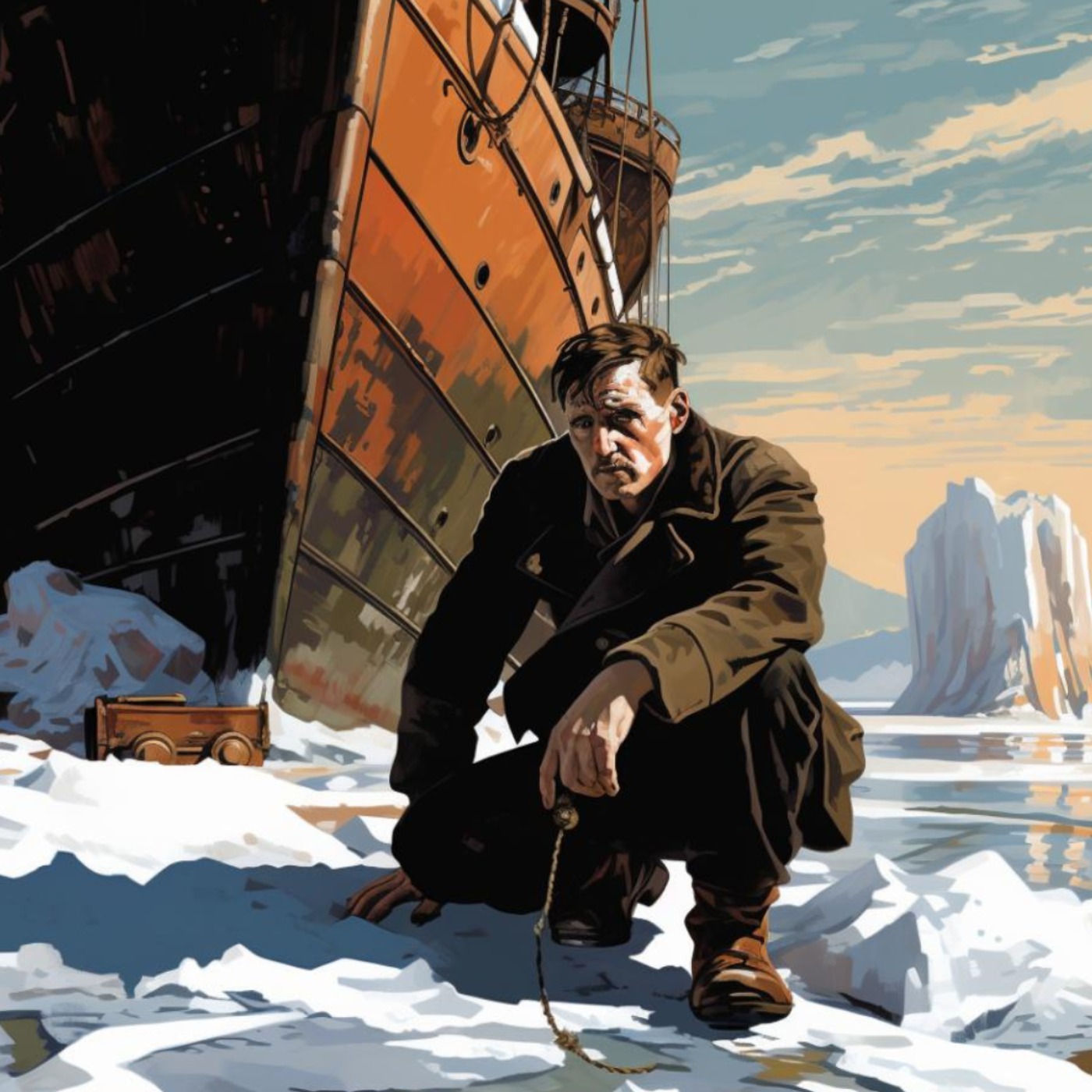 cover art for Episode 220: Shackleton: A True Life Tale of Harrowing Survival