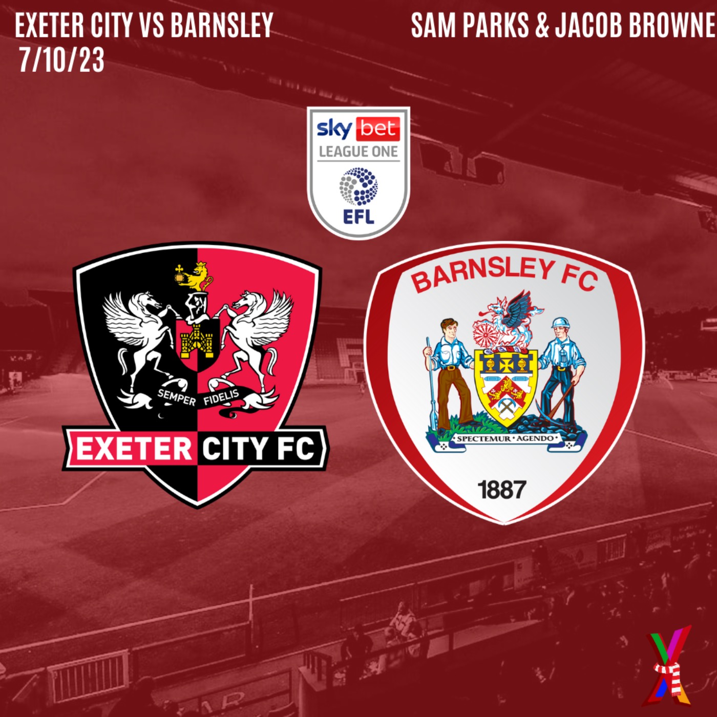 Exeter City vs Barnsley - Sam Parks & Jacob Browne - 7/10/2023 episode artwork