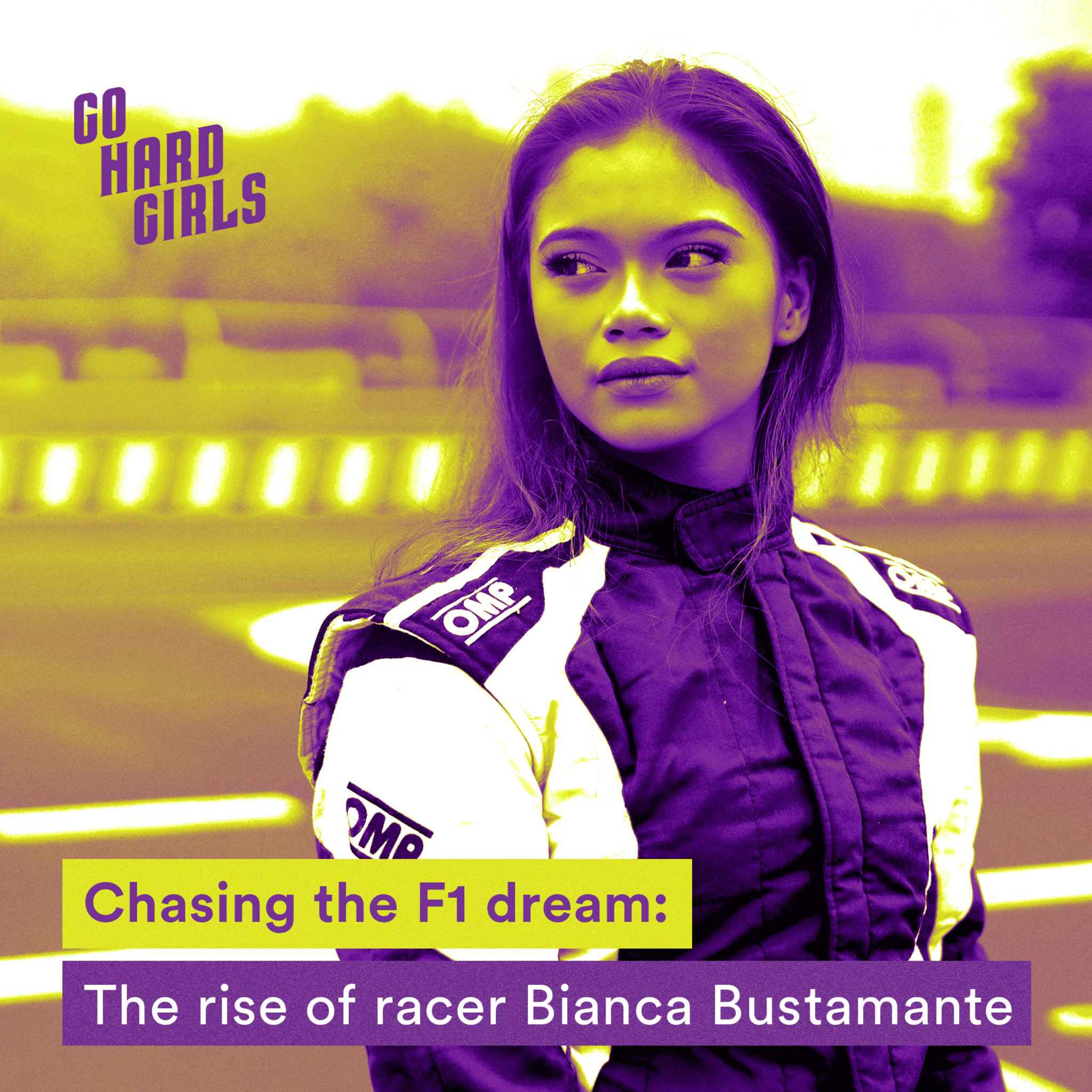 cover art for Bianca Bustamante is racing toward her dream | Go Hard Girls