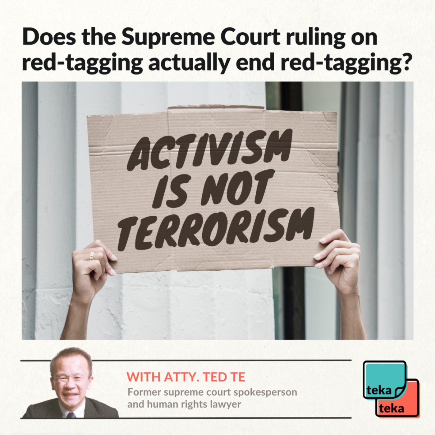 What are we doing about red-tagging? | Teka Teka