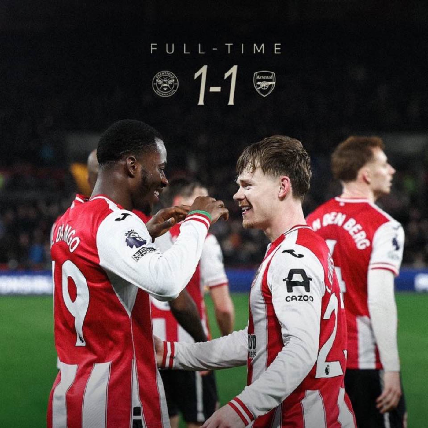 Brentford 1 Arsenal 1 - Post-Match Podcast From the Pub