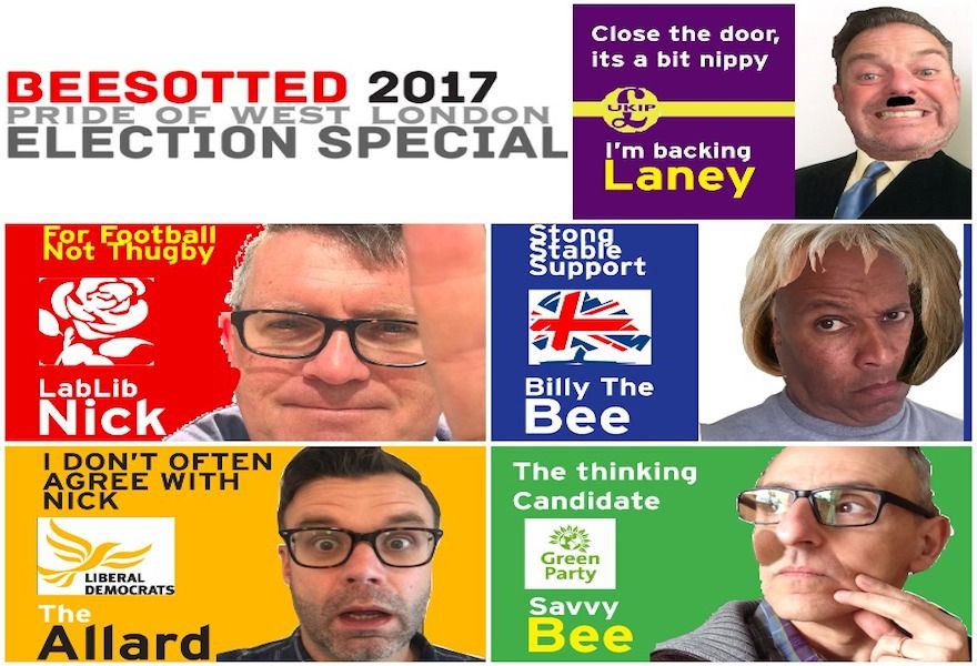 302: Beesotted Pride of West London Election Special (early mid season/late post-season podcast)