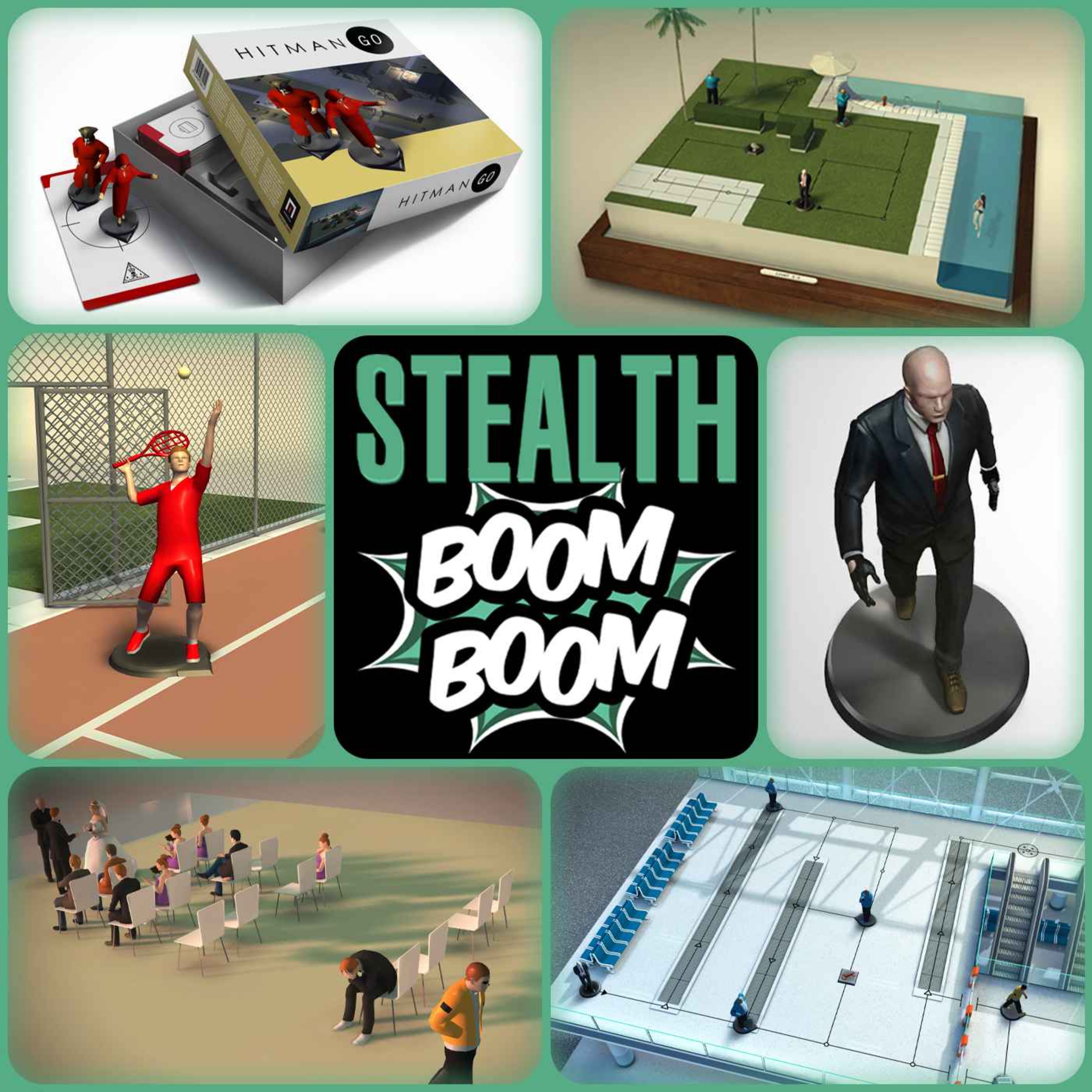 cover art for Hitman Go Review | Board Game Translation, Planning Your Moves, Oozing Style