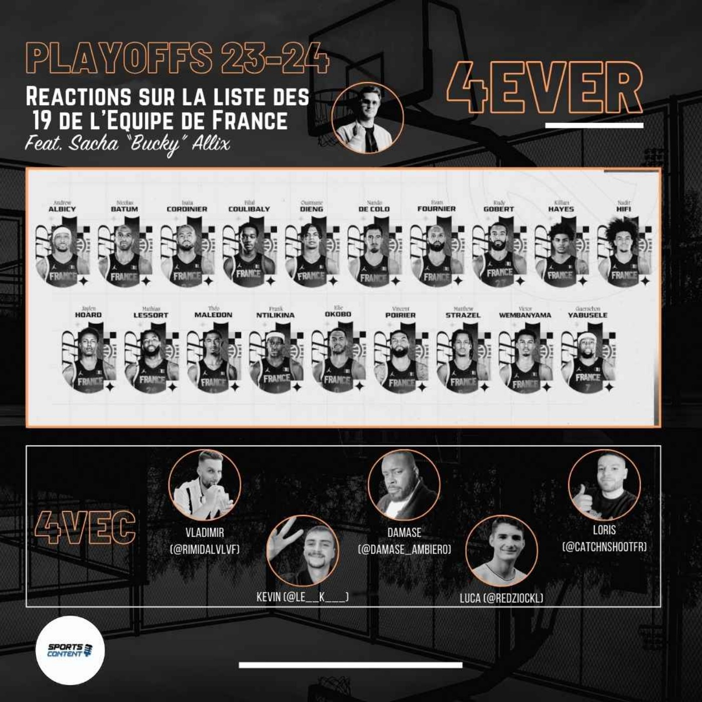 cover art for Réactions sur la liste des 19 de l'Equipe de France de Basketball