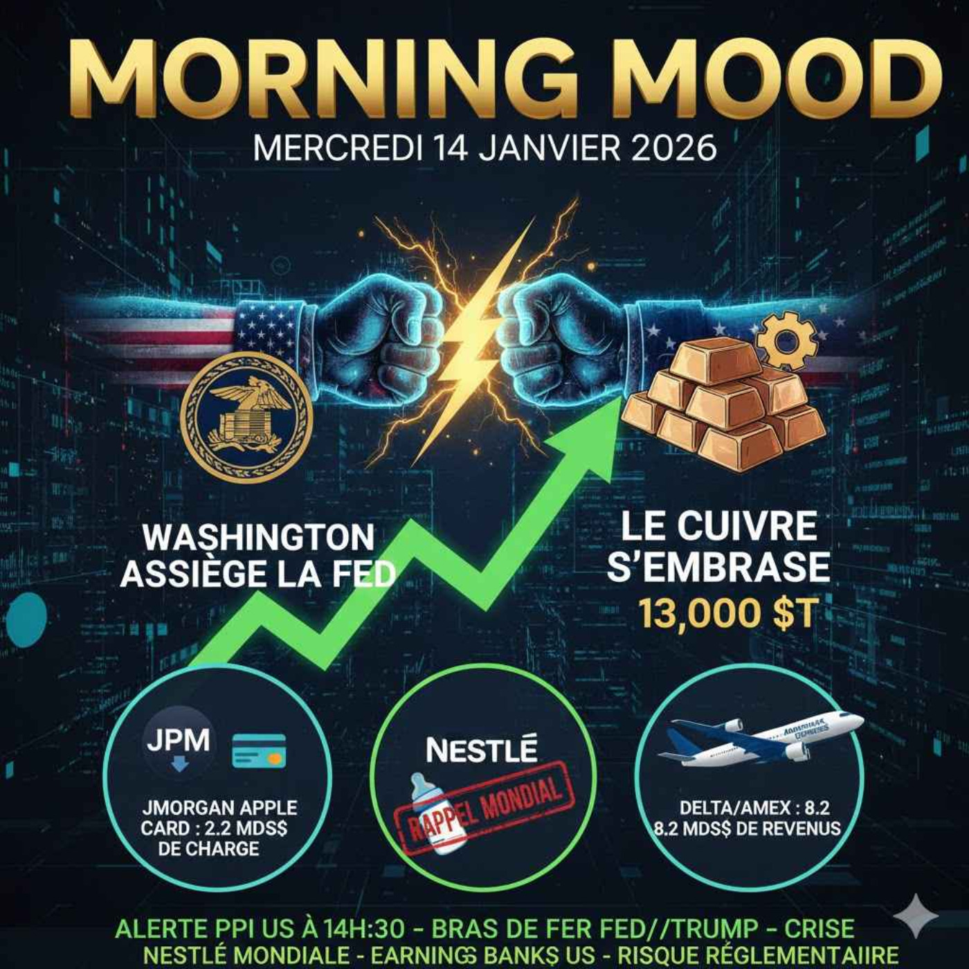 Le Clash des Titans : Washington assiège la Fed et le Cuivre s'embrase