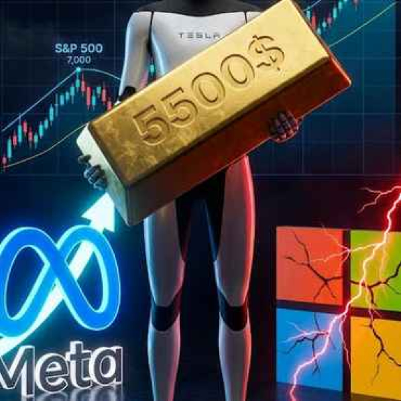 L'Or à 5 500 $, Meta s'envole, Microsoft et Tesla font le ménage