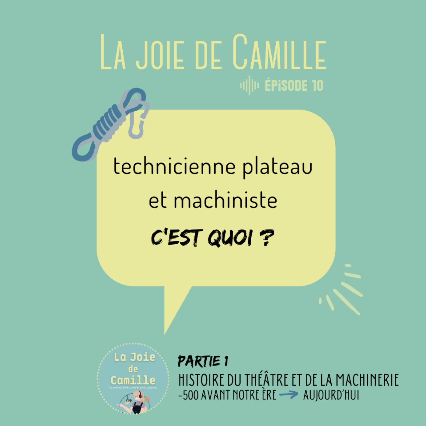 10. Technicienne plateau et machiniste, c'est quoi ? | Partie 1 | L'histoire de la machinerie à travers le temps