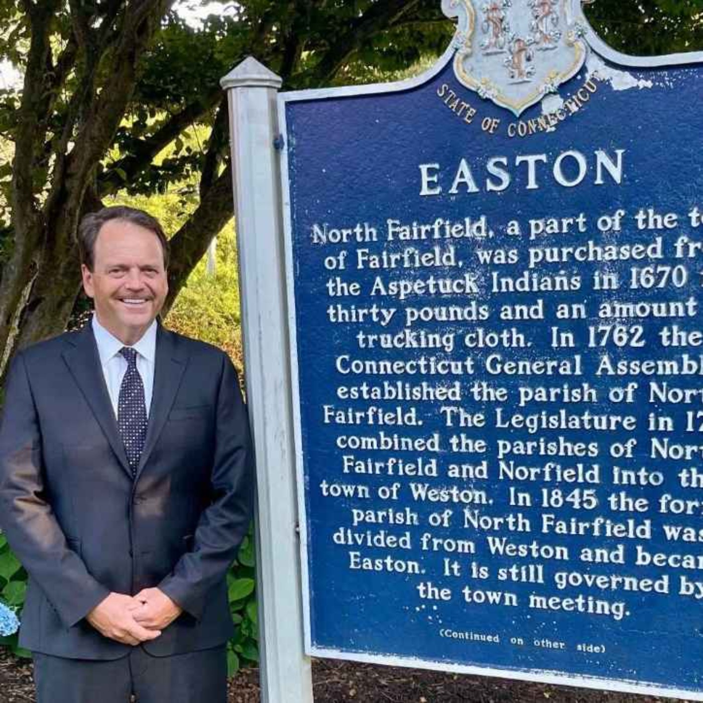 Easton's New 1st Selectman, Dan Lent!