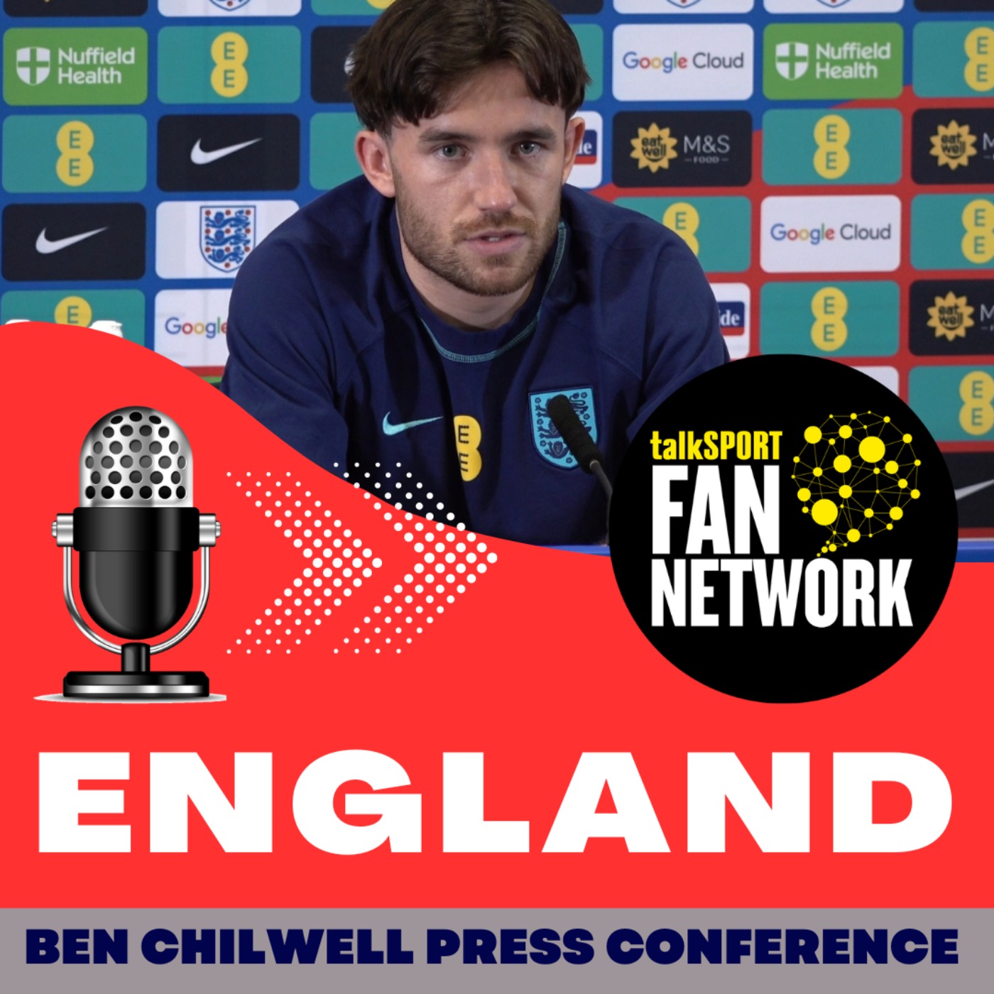 ENGLAND PRESS CONFERENCE: Ben Chilwell: Italy v England: Euro 2024 Qualifier