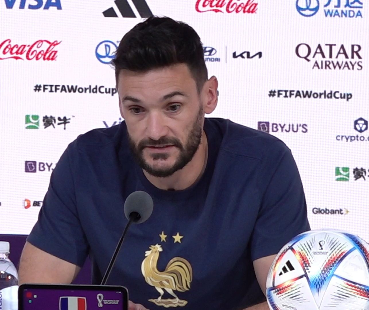 698: PRESS CONFERENCE: Hugo Lloris England v France 