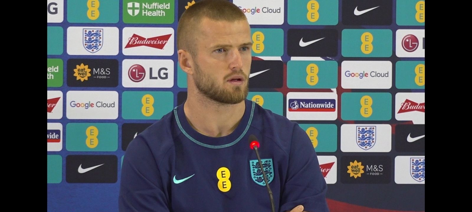 634: * EMBARGOED SECTION * PRESS CONFERENCE Eric Dier: England v Iran 