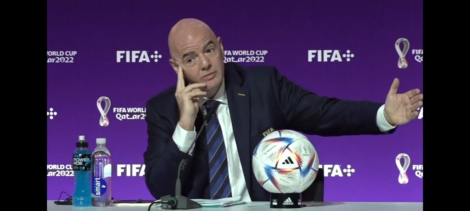 629: FIFA PRESIDENT GIANNI INFANTINO Hits Back at Qatar Critics 