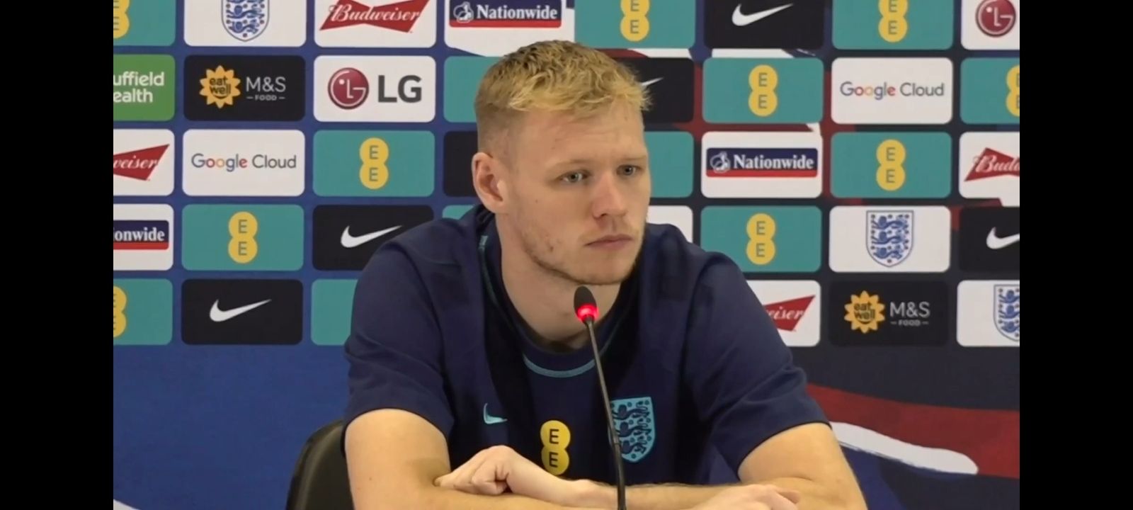 623: England v Iran: Aaron Ramsdale World Cup preview press conference