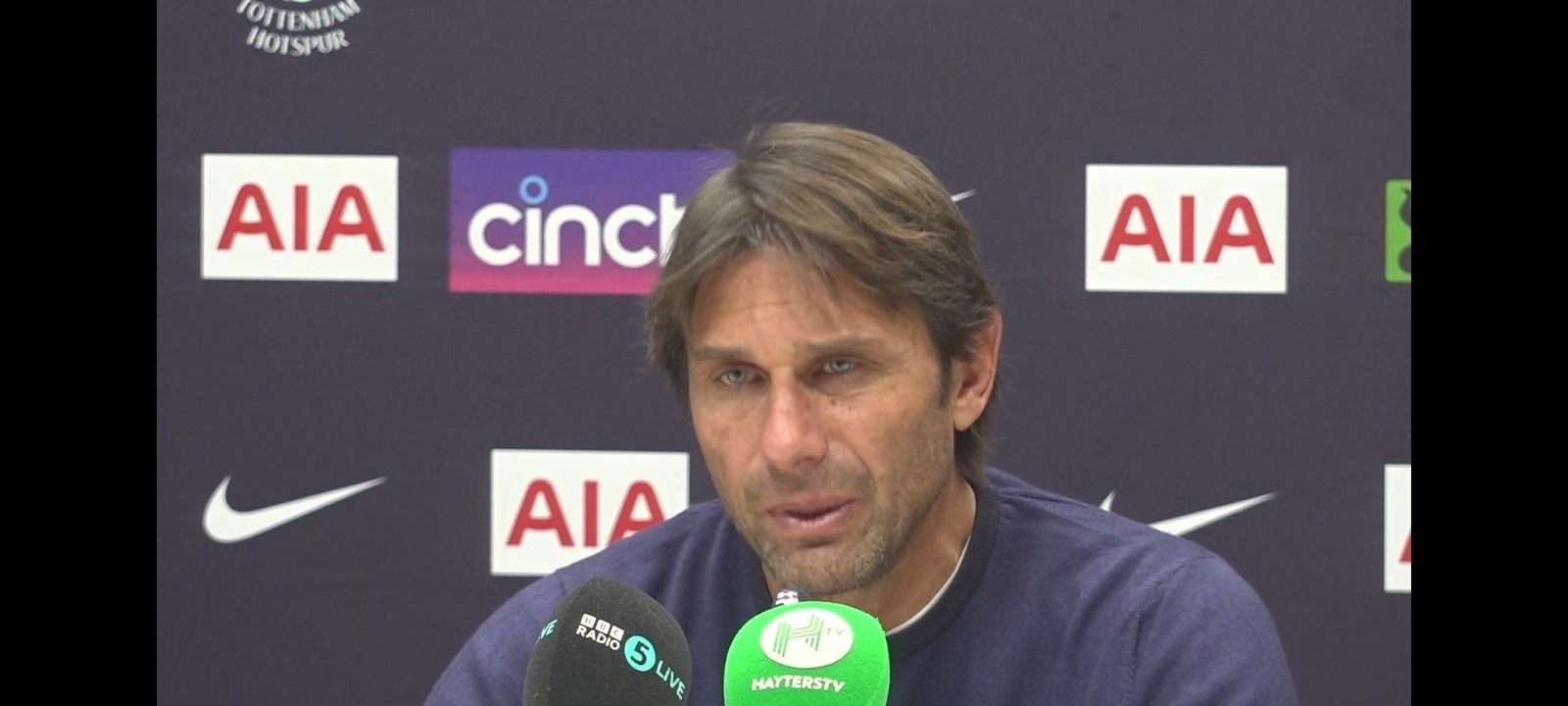 576: Press conference: Antonio Conte: Tottenham v Liverpool: Embargoed section