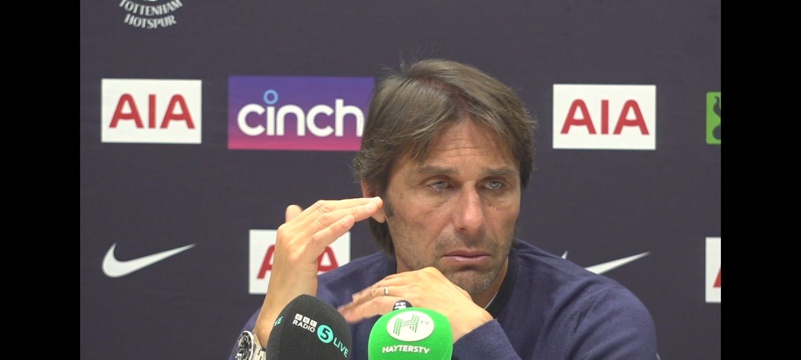 574: PRESS CONFERENCE: Antonio Conte: Tottenham v Liverpool: 