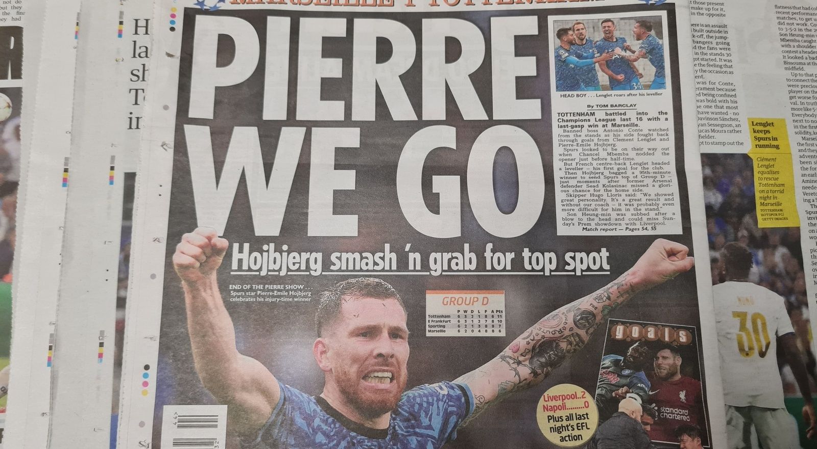 568: Spurs in the media: Marseille 1-2 Tottenham