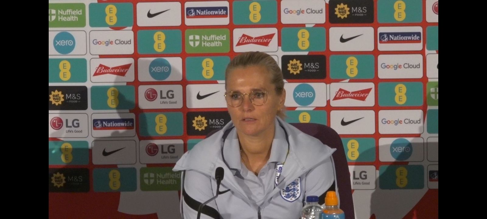 499: ENGLAND WOMEN: PRESS CONFERENCE: England v Czech Republic: Sarina Wiegman and Lucy Bronze