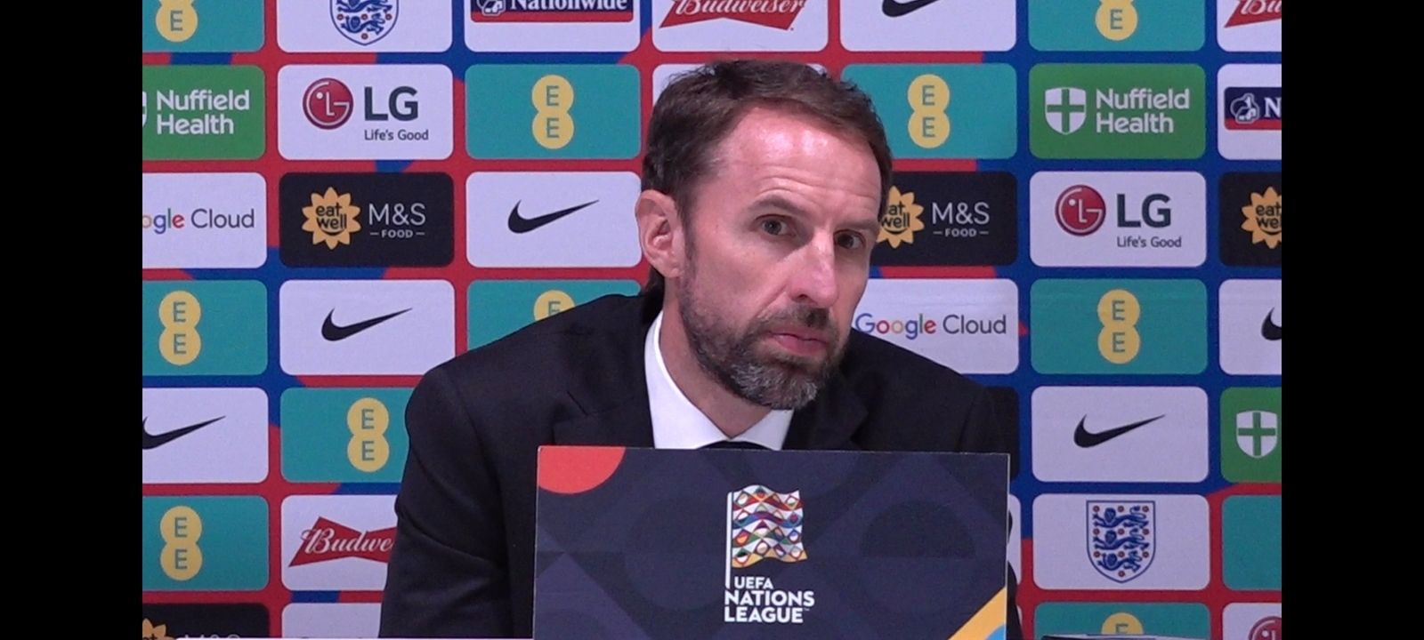 449: ENGLAND: PRESS CONFERENCE: Gareth Southgate: Italy 1-0 England 