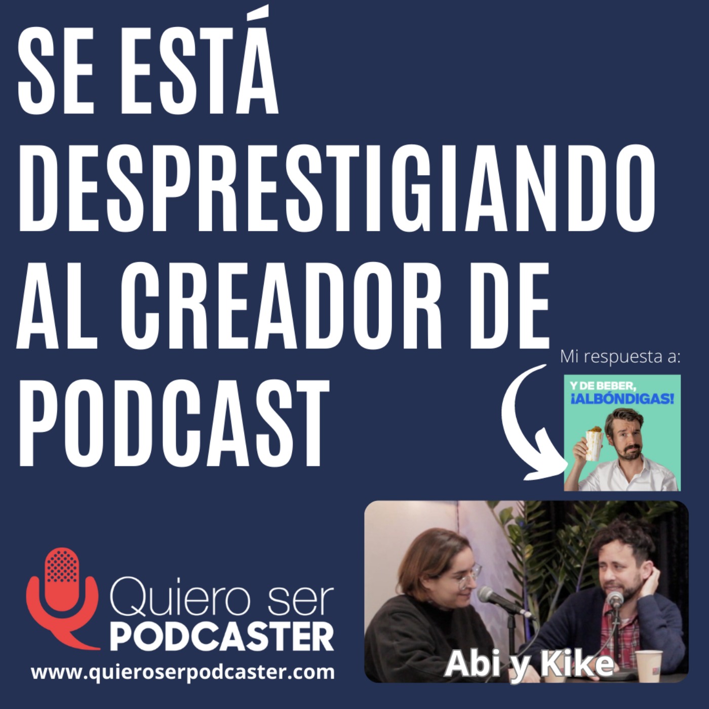 Se está desprestigiando al creador de podcast. Respondiendo a @santialveru @albondigaslate @kikegdelariva  y  @Zlonk de @Lallamastore
