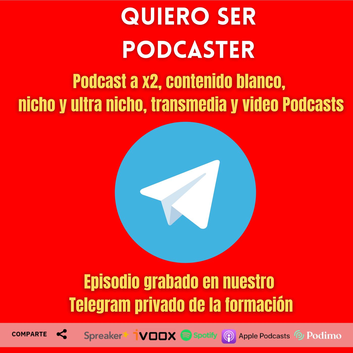 Podcast a x2, contenido blanco,  nicho y ultra nicho, transmedia y video Podcasts