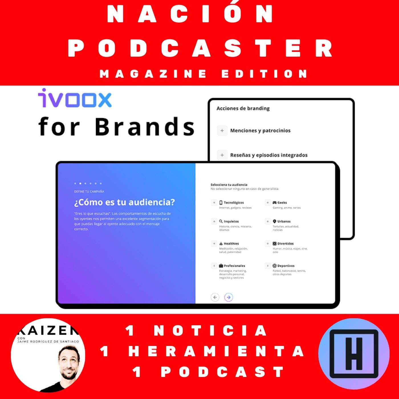 Noticia: @iVoox for Brands, herramienta @headlinervideo Podcast Kaizen de @jaime_rdes