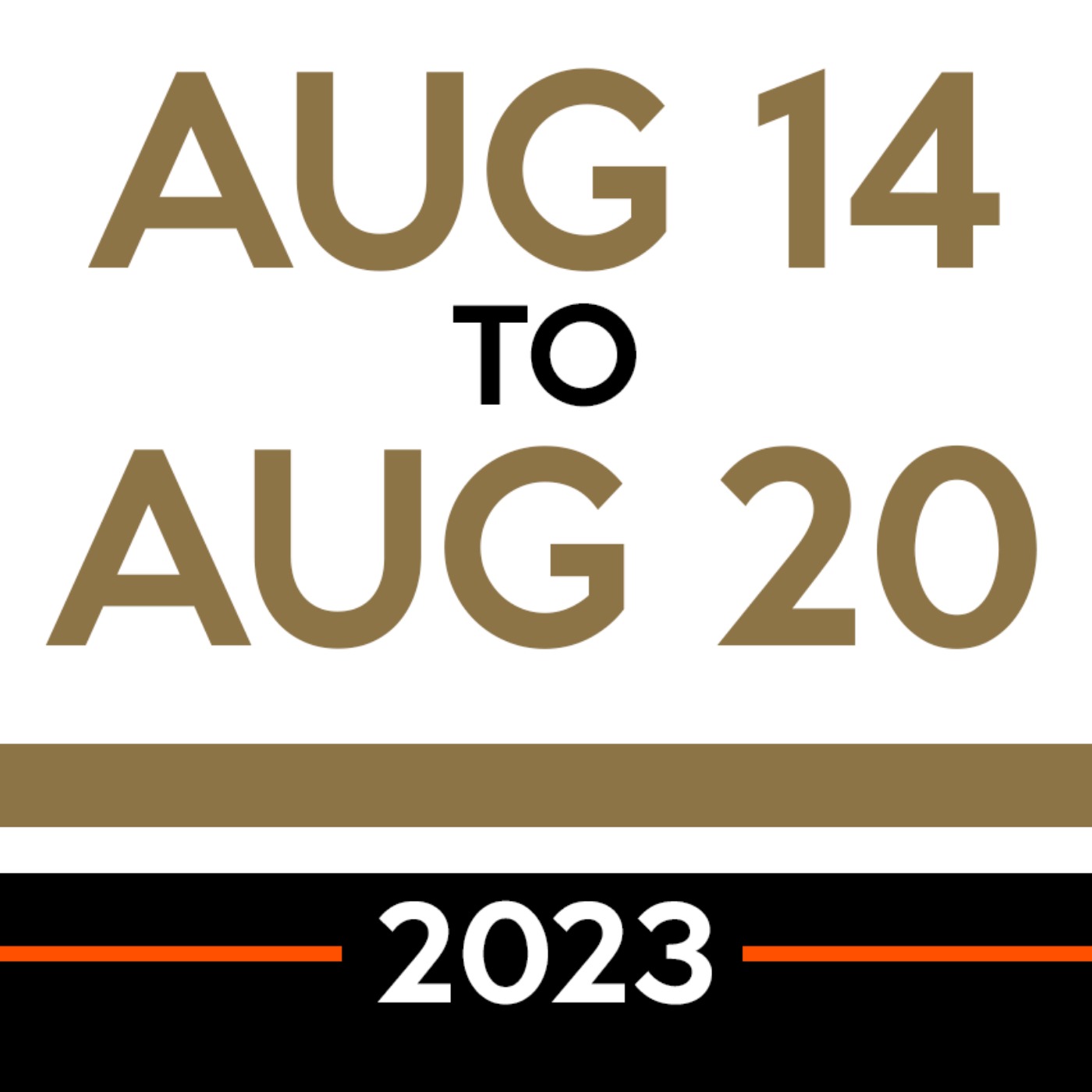 Week 33: Aug 14th to Aug 20th, 2023