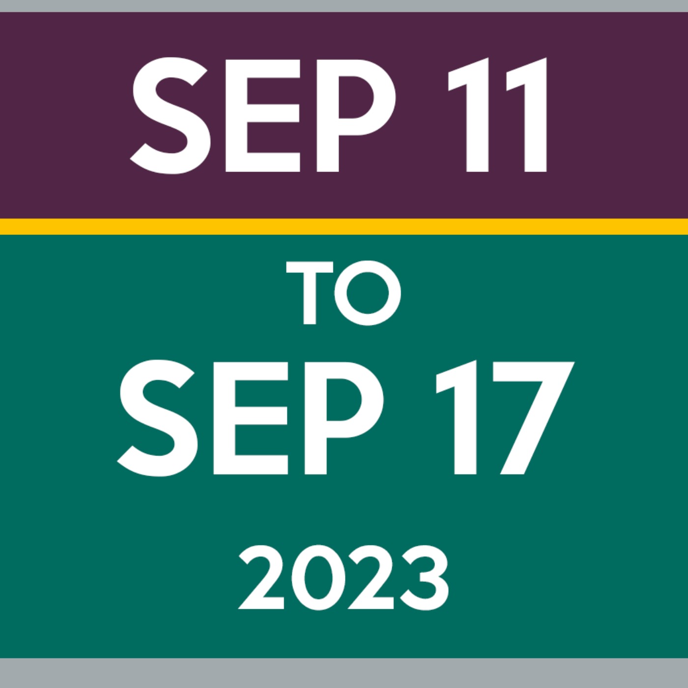 Week 37: Sep 11th to Sep 17th, 2023